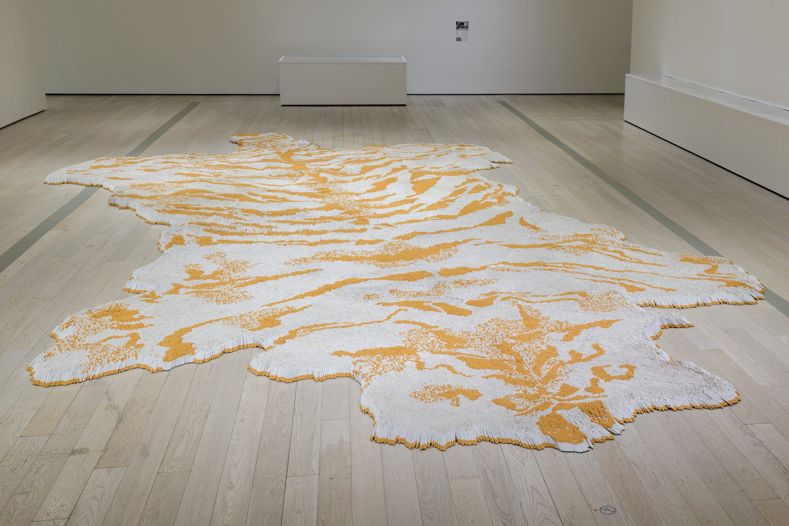 Xu Bing, 1st Class, 2011. Installation view, The Allure of Matter: Material Art from China, Los Angeles County Museum of Art, 2019–2020. Photo courtesy of © Museum Associates/LACMA.