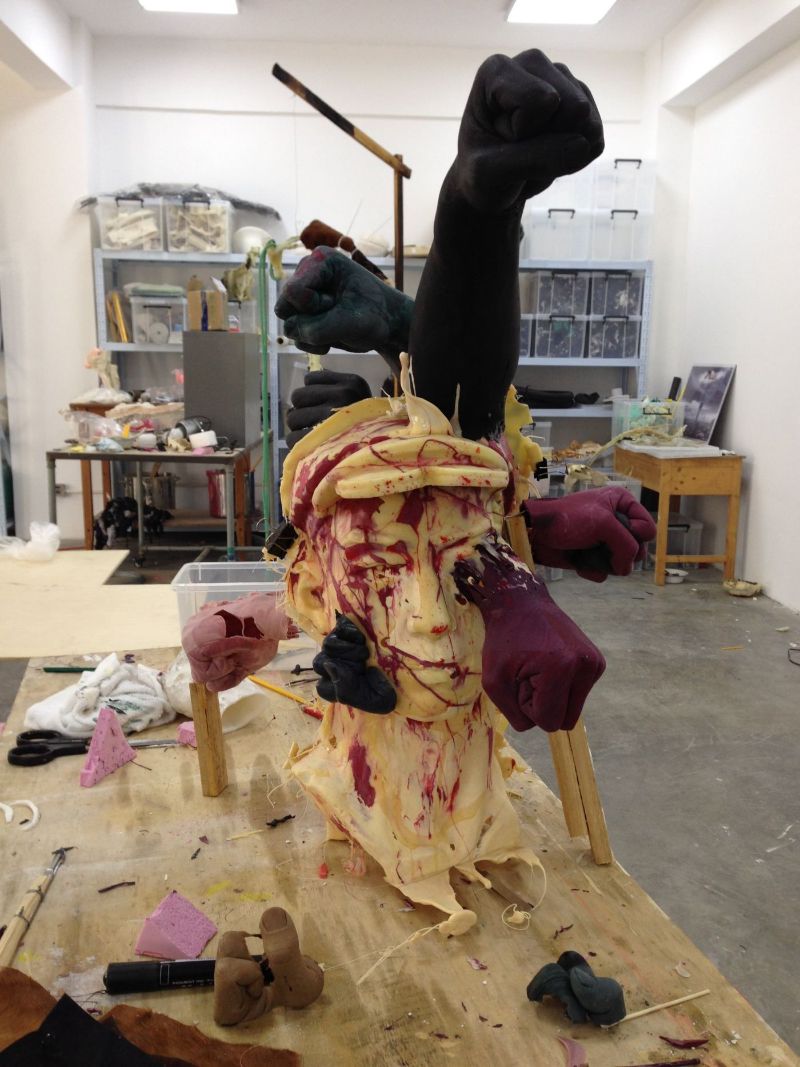 Jin Shan, Mistaken, 2015. Detail. Photo courtesy of BANK/MABSOCIETY