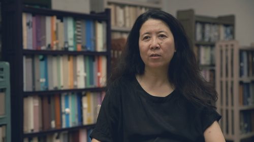 Still from an interview with Yin Xiuzhen