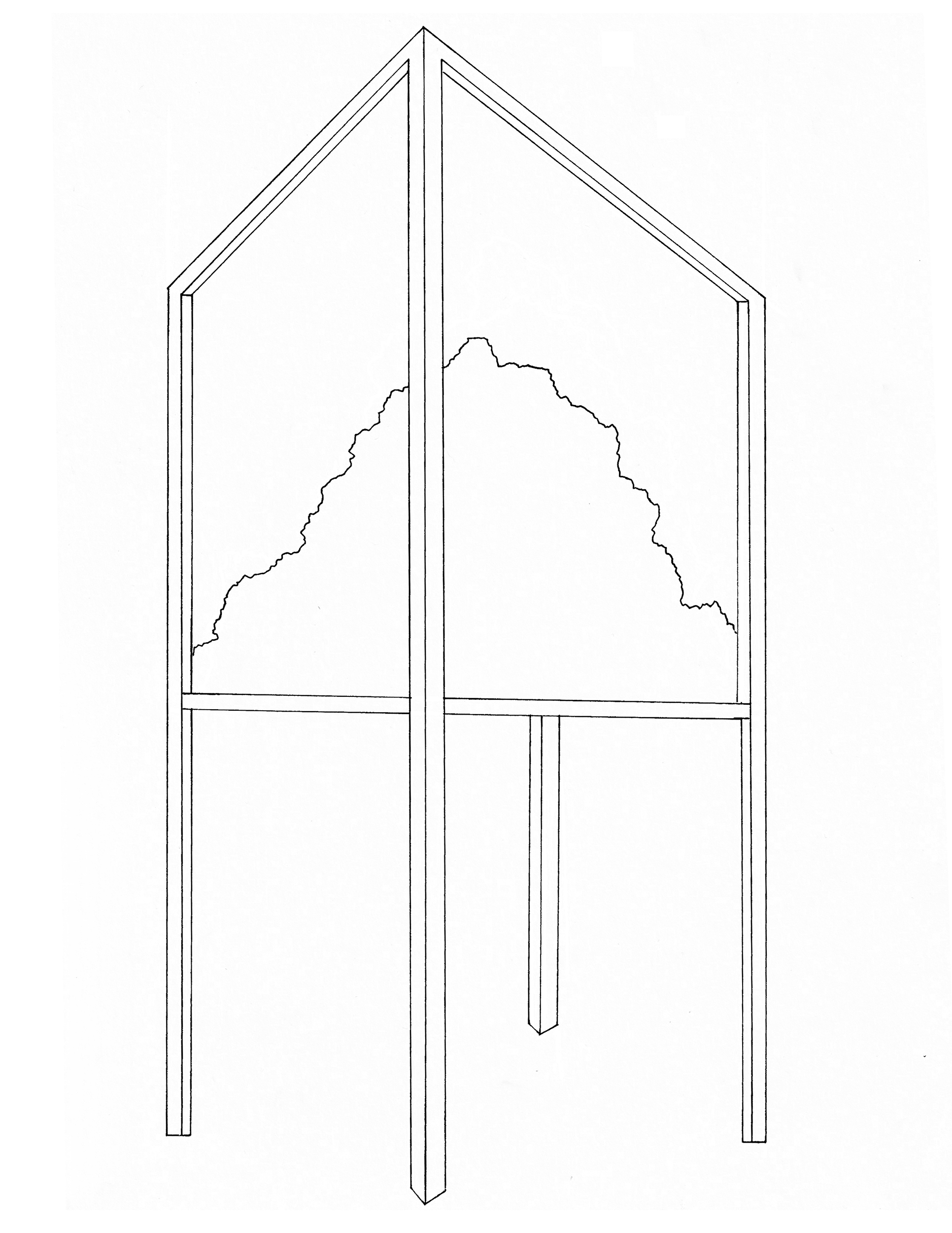 Coloring page inspired by He Xiangyu, A Barrel of Dregs of Coca-Cola, 2009. Drawn by Erik L. Peterson for the Smart Museum of Art at the University of Chicago.