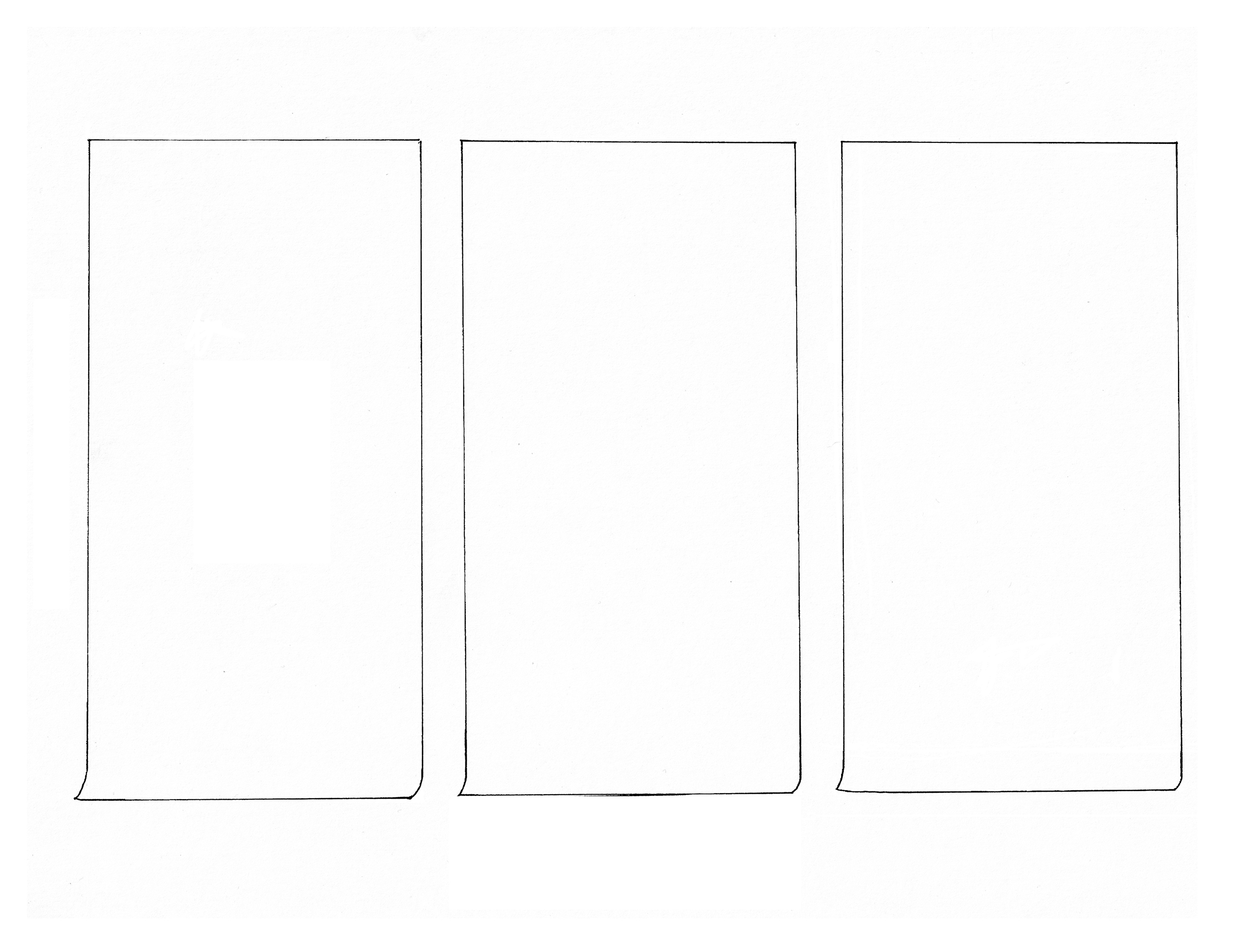 Coloring page inspired by Liu Jianhua, Blank Paper, 2009–2012. Drawn by Erik L. Peterson for the Smart Museum of Art at the University of Chicago.